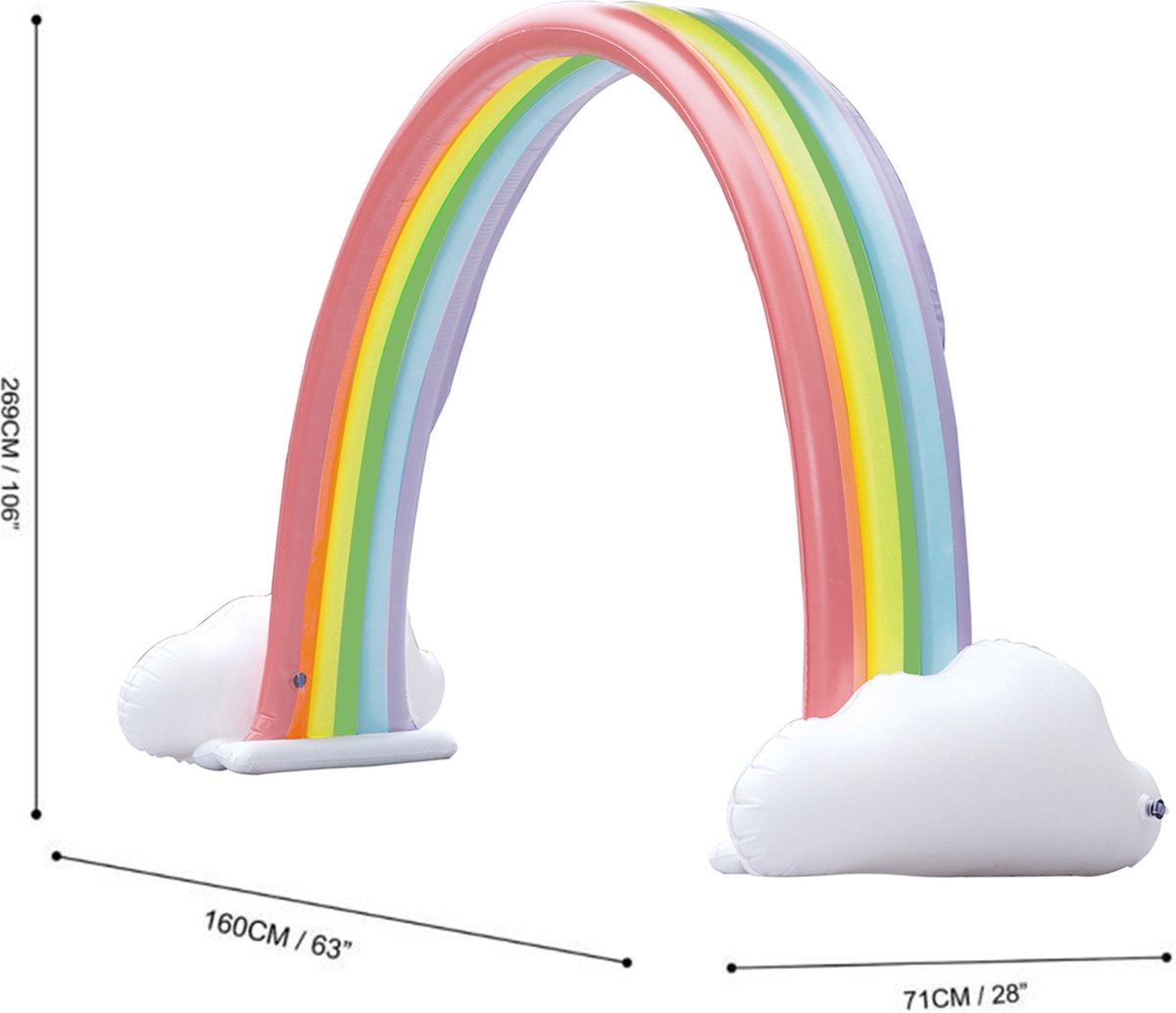 Gonflable Multicolore Arc-en-Ciel Gonflable Grand Et Petit Plage