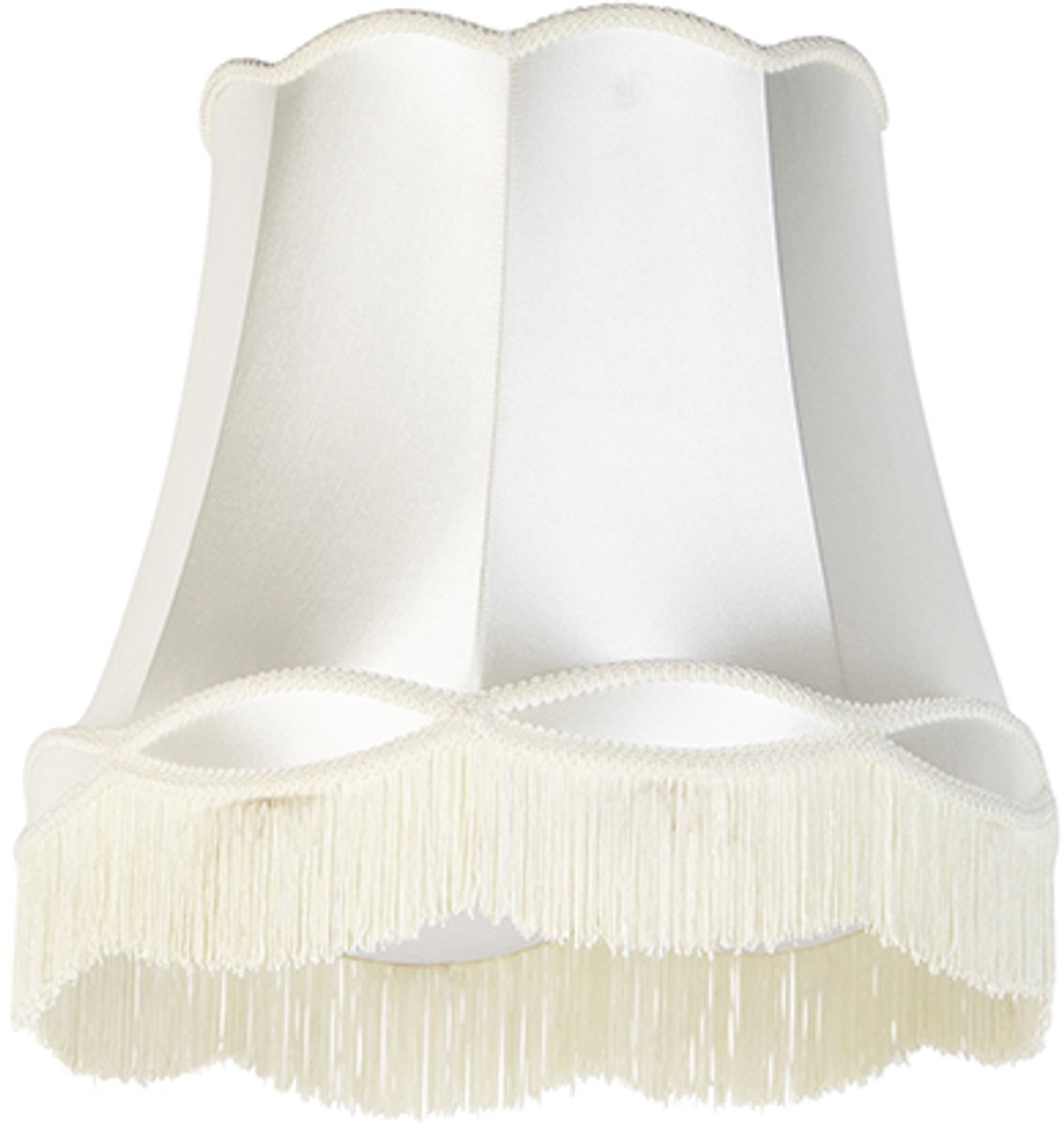QAZQA granny - Retro Lampenkap - Ø 450 mm - Crème -