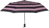 paraplu Mini automatisch 96 cm microfiber roze/zwart