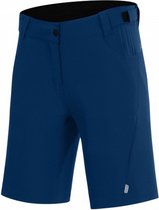 fietsbroek P-Valley dames polyester donkerblauw mt 40