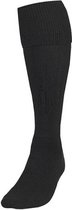 voetbalsokken Plain junior nylon zwart maat 30-34