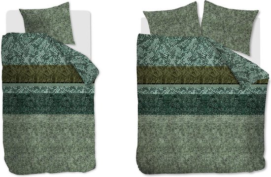 Beddinghouse Skin Dekbedovertrek - Tweepersoons - 200x200/220 cm - Groen