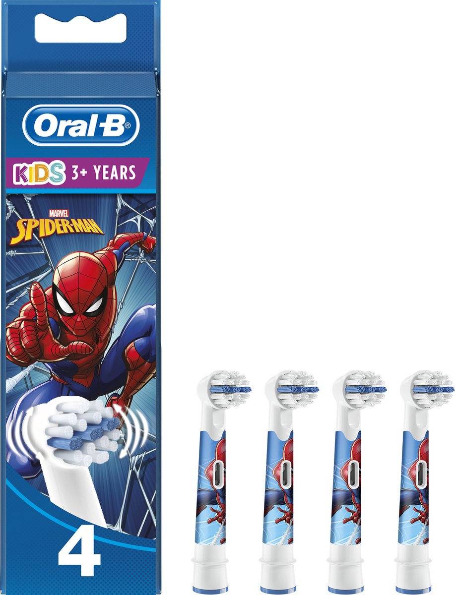 Oral B PRO Kids Opzetborstels Spiderman - 4 stuks