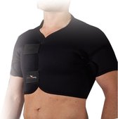 schoudersteun volledig neopreen/nylon zwart maat M