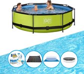 EXIT Zwembad Lime - Frame Pool ø300x76cm - Met bijbehorende accessoires