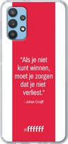6F hoesje - geschikt voor Samsung Galaxy A32 4G -  Transparant TPU Case - AFC Ajax Quote Johan Cruijff #ffffff