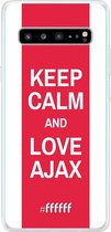 6F hoesje - geschikt voor Samsung Galaxy S10 5G -  Transparant TPU Case - AFC Ajax Keep Calm #ffffff