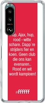 6F hoesje - geschikt voor Sony Xperia 5 III -  Transparant TPU Case - AFC Ajax Clublied #ffffff