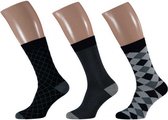 sokken Fashion Bamboo heren argyle 3-pack mt 43/46