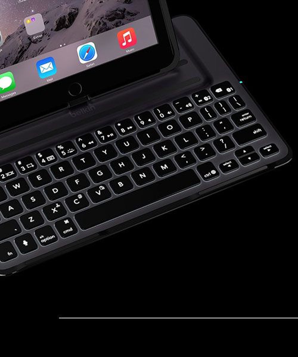 Meditatief uitslag Geloofsbelijdenis Belkin QODE Ultimate Pro Toetsenbord voor Apple iPad Air 2 - QWERTY - Zwart  | bol.com