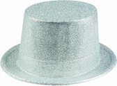 hoed Glitter unisex zilver one size