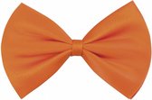 vlinderstrik Basic heren 10 cm oranje