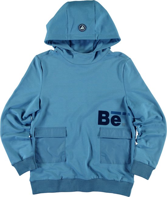 Bellaire jongens hoodie met fancy zakken Blue Shadow