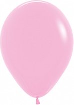 ballonnen helium 30 cm roze 8 stuks