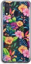 Case Company® - Samsung Galaxy A40 hoesje - Tropisch 2 - Soft Cover Telefoonhoesje - Bescherming aan alle Kanten en Schermrand