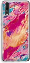 Case Company® - Huawei P20 hoesje - Pastel Echoes - Soft Cover Telefoonhoesje - Bescherming aan alle Kanten en Schermrand