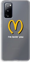 Case Company® - Samsung Galaxy S20 FE / S20 FE 5G hoesje - I'm lovin' you - Soft Cover Telefoonhoesje - Bescherming aan alle Kanten en Schermrand