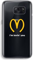 Case Company® - Samsung Galaxy S7 hoesje - I'm lovin' you - Soft Cover Telefoonhoesje - Bescherming aan alle Kanten en Schermrand
