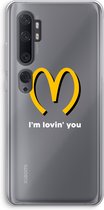 Case Company® - Xiaomi Mi Note 10 Pro hoesje - I'm lovin' you - Soft Cover Telefoonhoesje - Bescherming aan alle Kanten en Schermrand