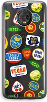 Case Company® - Motorola Moto G6 hoesje - Fruitsticker - Soft Cover Telefoonhoesje - Bescherming aan alle Kanten en Schermrand