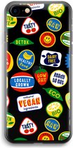 Case Company® - iPhone SE 2020 hoesje - Fruitsticker - Soft Cover Telefoonhoesje - Bescherming aan alle Kanten en Schermrand