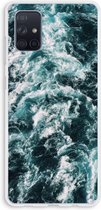 Case Company® - Samsung Galaxy A71 hoesje - Zee golf - Soft Cover Telefoonhoesje - Bescherming aan alle Kanten en Schermrand