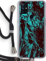 Case Company® - OnePlus Nord N10 5G hoesje met Koord - Ice Age - Telefoonhoesje met Zwart Koord - Bescherming aan alle Kanten en Over de Schermrand