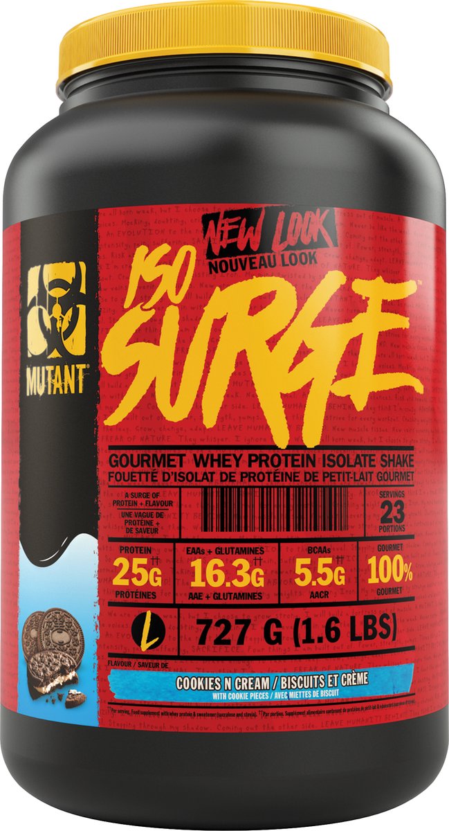 Goedkoopste Mutant Iso Surge (1.6lbs) Cookies & Cream