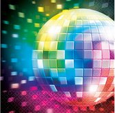 servetten Disco Fever 70's 33 x 33 cm papier 16 stuks