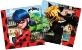 feestservetten Miraculous 33x33cm FSC papier 20 stuks