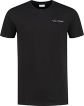 Purewhite -  Heren Slim Fit   T-shirt  - Zwart - Maat XL