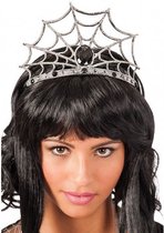 diadeem Spiderweb dames zwart one-size