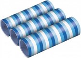 serpetinerollen 4 meter blauw/wit 3 stuks
