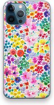 Case Company® - iPhone 12 Pro hoesje - Little Flowers - Soft Cover Telefoonhoesje - Bescherming aan alle Kanten en Schermrand