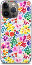 Case Company® - iPhone 13 Pro hoesje - Little Flowers - Soft Cover Telefoonhoesje - Bescherming aan alle Kanten en Schermrand