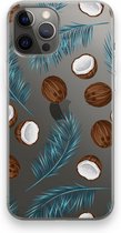 Case Company® - iPhone 12 Pro Max hoesje - Kokosnoot - Soft Cover Telefoonhoesje - Bescherming aan alle Kanten en Schermrand