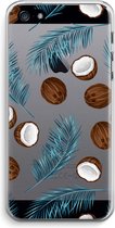 Case Company® - iPhone 5 / 5S / SE (2016) hoesje - Kokosnoot - Soft Cover Telefoonhoesje - Bescherming aan alle Kanten en Schermrand