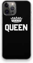 Case Company® - iPhone 12 Pro Max hoesje - Queen zwart - Soft Cover Telefoonhoesje - Bescherming aan alle Kanten en Schermrand