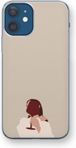Case Company® - iPhone 12 mini hoesje - I drink wine - Soft Cover Telefoonhoesje - Bescherming aan alle Kanten en Schermrand