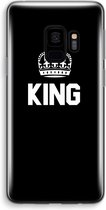 Case Company® - Samsung Galaxy S9 hoesje - King zwart - Soft Cover Telefoonhoesje - Bescherming aan alle Kanten en Schermrand