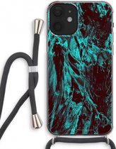 Case Company® - iPhone 12 mini hoesje met Koord - Ice Age - Telefoonhoesje met Zwart Koord - Extra Bescherming aan alle Kanten en Over de Schermrand