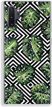 Case Company® - Samsung Galaxy Note 10 Plus hoesje - Geometrische jungle - Soft Cover Telefoonhoesje - Bescherming aan alle Kanten en Schermrand