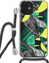 Case Company® - iPhone 12 mini hoesje met Koord - Fantasie jungle - Telefoonhoesje met Zwart Koord - Extra Bescherming aan alle Kanten en Over de Schermrand