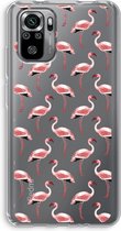Case Company® - Xiaomi Redmi Note 10S hoesje - Flamingo - Soft Cover Telefoonhoesje - Bescherming aan alle Kanten en Schermrand