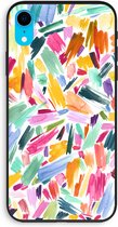 Case Company® - iPhone XR hoesje - Watercolor Brushstrokes - Biologisch Afbreekbaar Telefoonhoesje - Bescherming alle Kanten en Schermrand