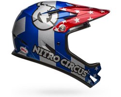 Bell Sanction Fietshelm, red/silver/blue nitro circus Hoofdomtrek XS | 48-51cm