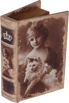 Baroque - Rangement - Boîte à livres 15cm Enfants - 15x10x3.5 - Simili Cuir