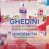Simonide Braconi, Enrico Bronzi, Nuova Orchestra da Camera - Ghedini: Musica da Concerto, Musica Concertante, Hindemith: Fünf Stücke Op.44 No.4 (CD)