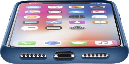 Cellular Line iPhone X, hoesje sensation, blauw