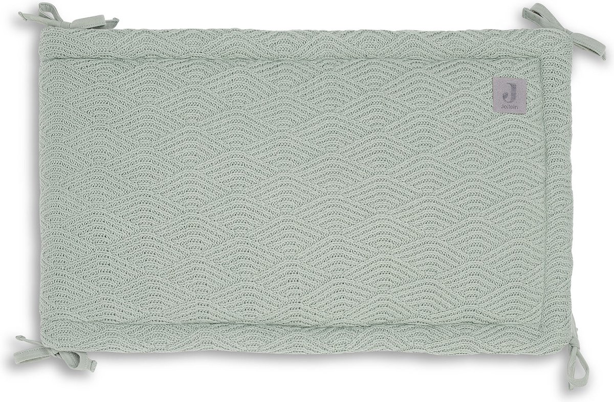 jollein Housse de matelas à langer River knit ash green 50x70 cm